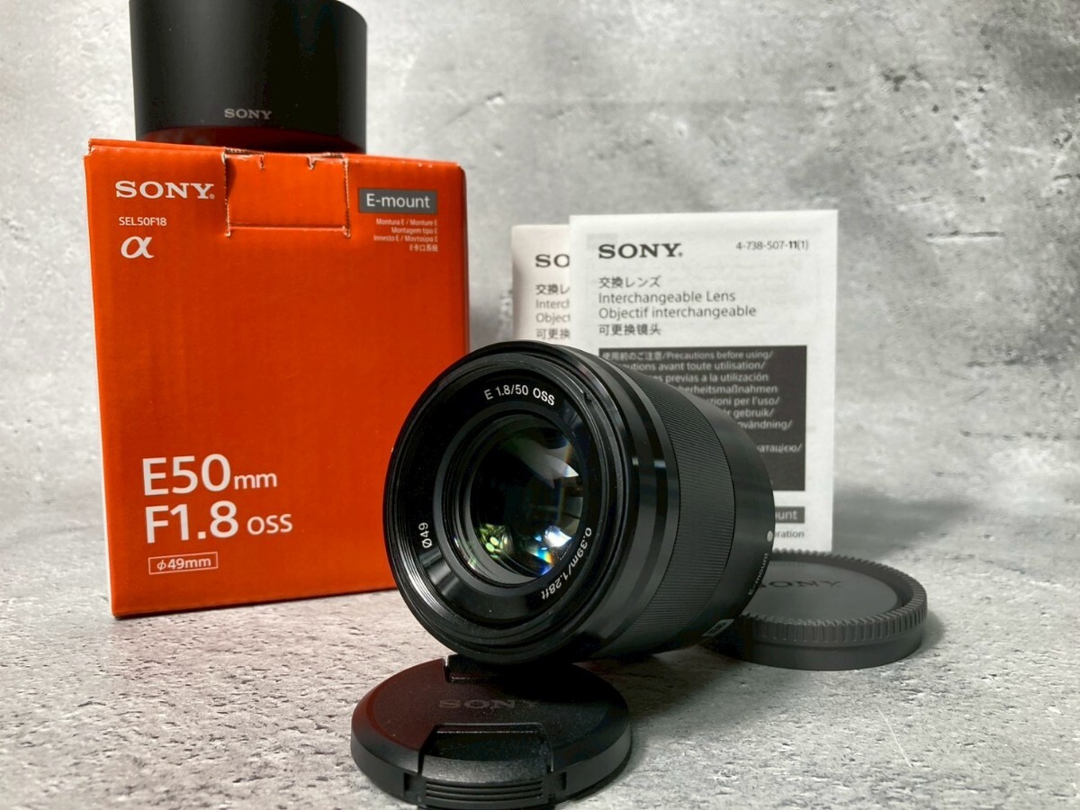 SONY ソニー E 50mm F1.8 OSS SEL50F18 単焦点レンズ 元箱付属 #34