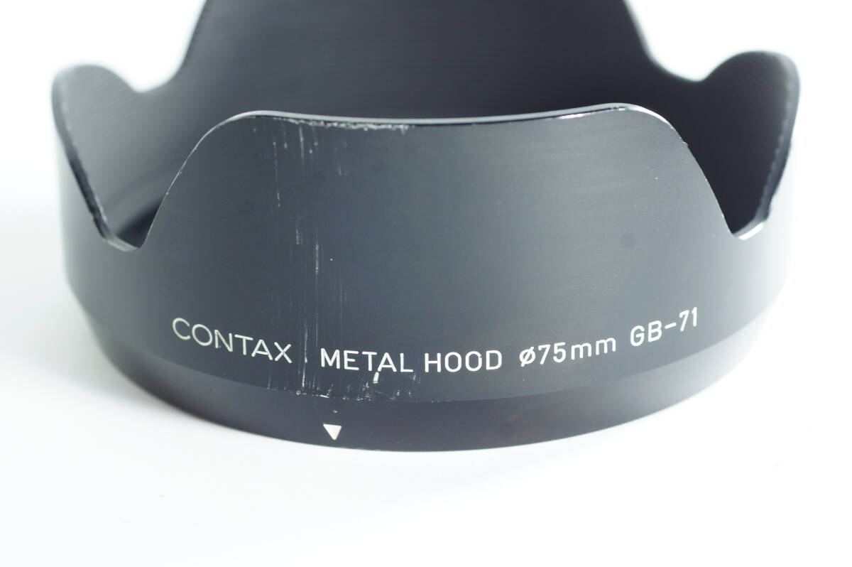 1057『並品』CONTAX METAL HOOD φ75mm GB-71 コンタックス645 45／2.8用 メタルフード
