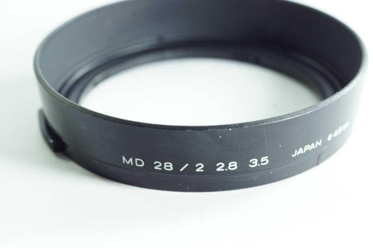 PHmini-05『並品』New MD 28mm F2 F2.8 F3.5 MINOLTA ミノルタ レンズフード HOOD SHADE