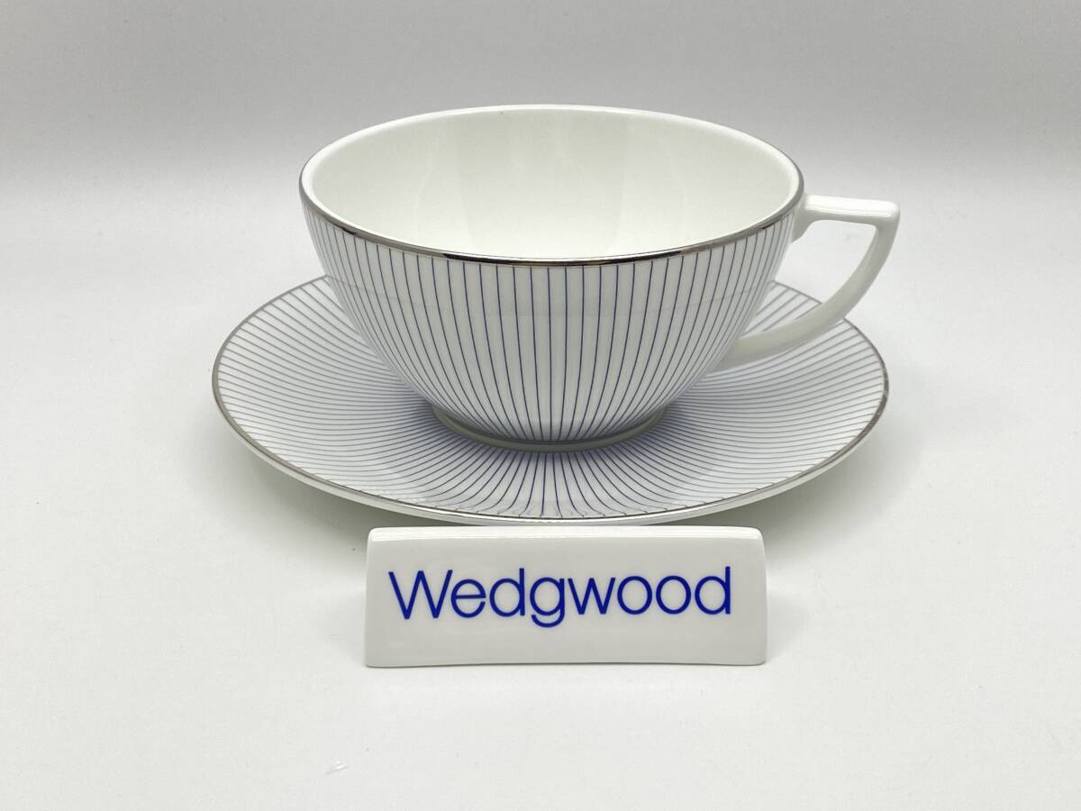 最後の一つ未使用品 WEDGWOOD ウェッジウッド JASPER CONRAN PIN STRIPE TeaCupSetジャスパーコンランピンストライプティーカップセットL65