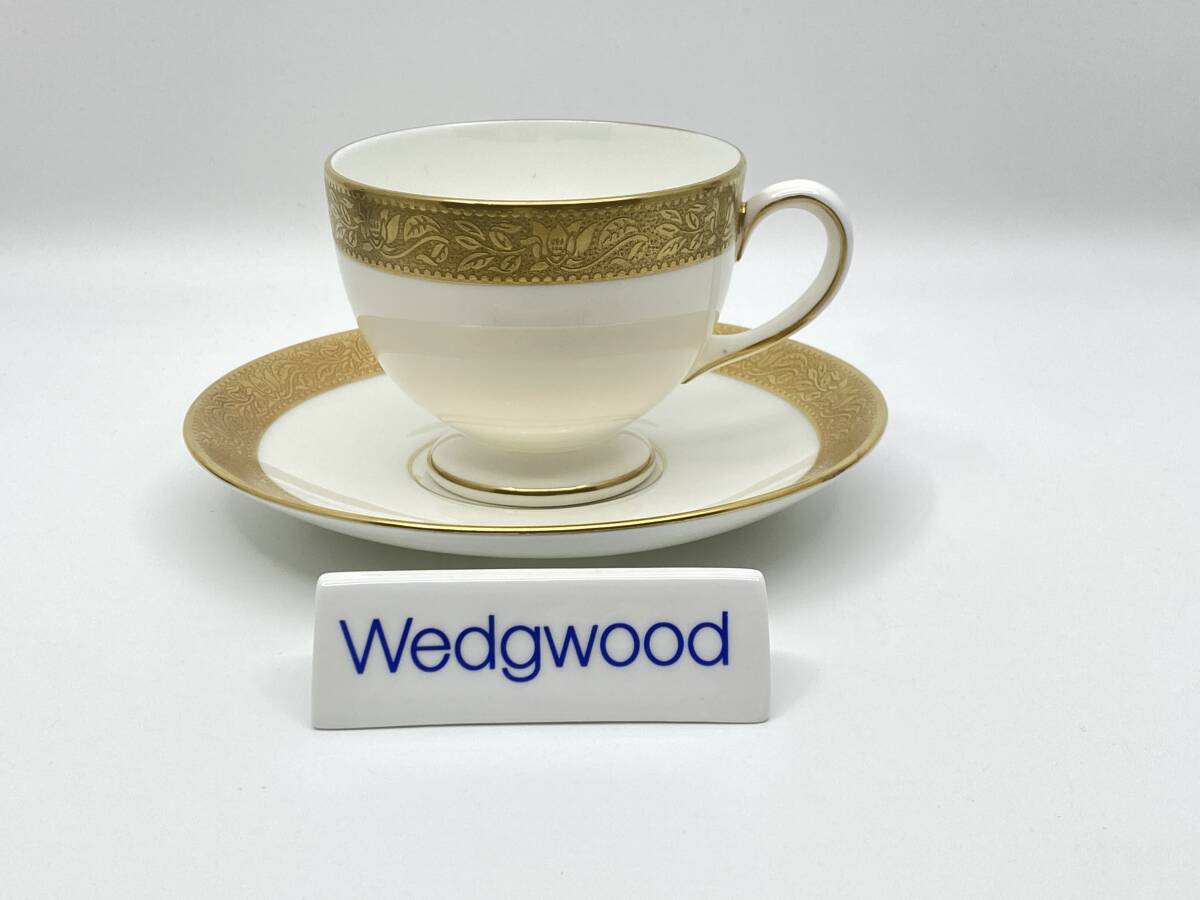 ＊最後の一つ レア＊ WEDGWOOD ウェッジウッド ASCOT Gold Brim Tea Cup & Saucer アスコットゴールドブリム ティーカップ＆ソーサー *L273