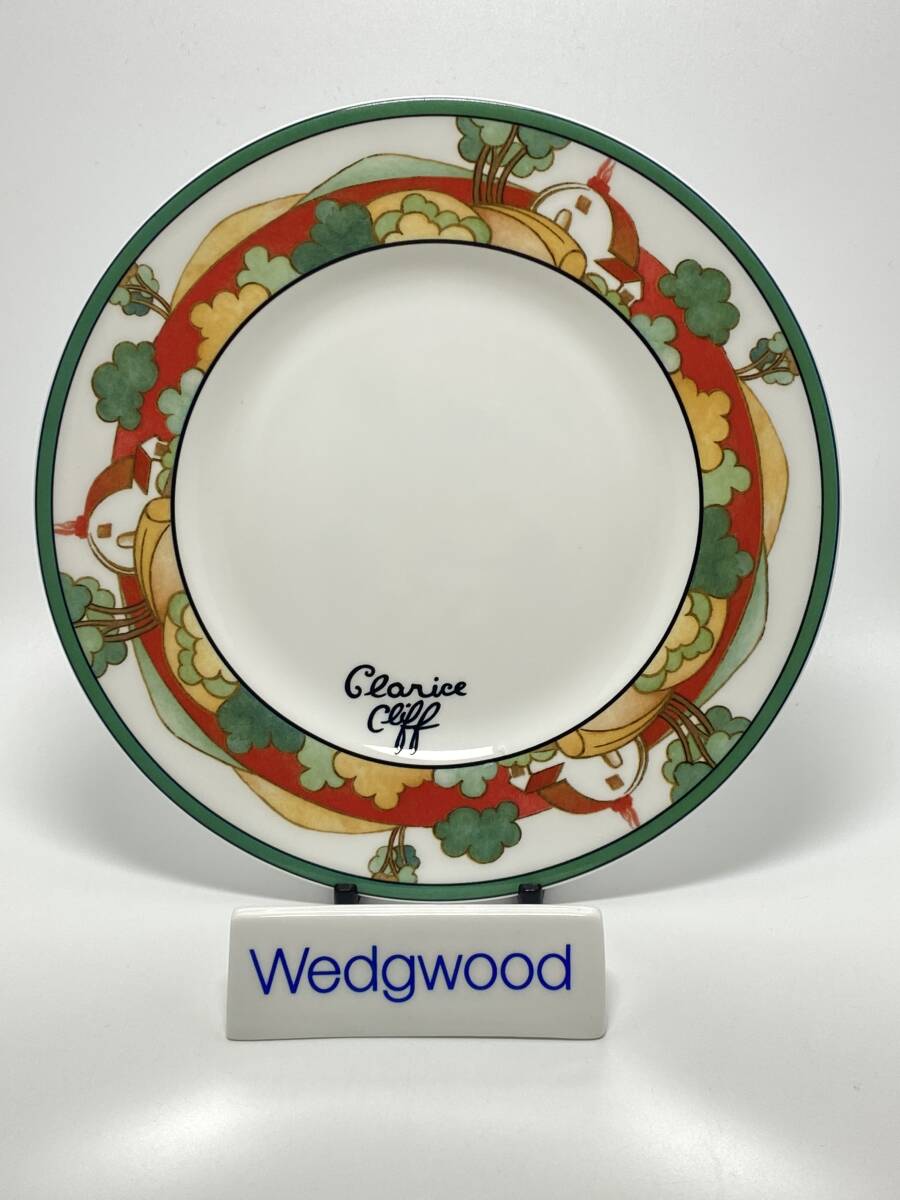 ＊レア限定版＊ WEDGWOOD ウェッジウッド CLARICE CLIFF CAFE CHIC BROOKFIELDS 17cm Plate ブルックフィールドデザートプレート *T398