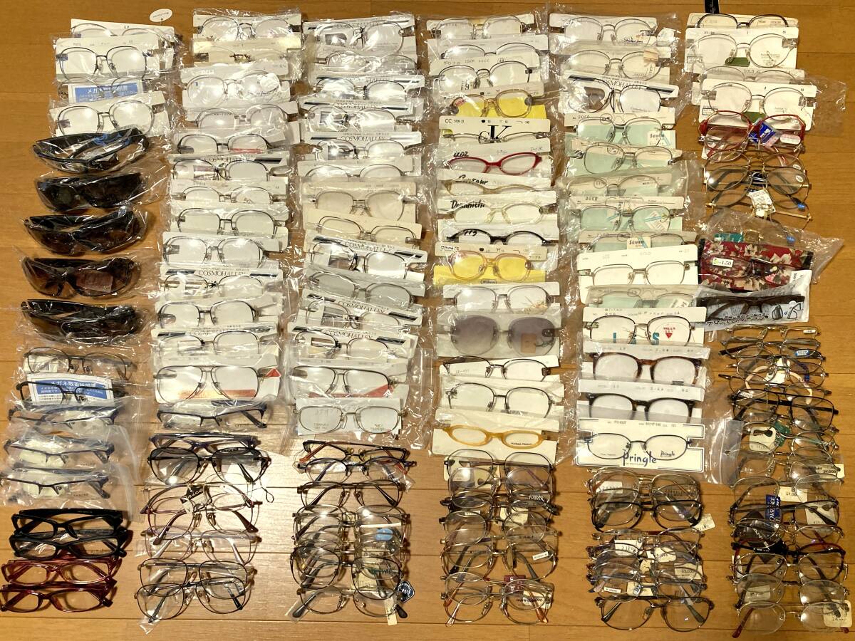 デッドストック 眼鏡 大量 まとめ ビンテージ 未使用 139本セット メタル セル HOYA 日本製 フレーム サングラス メンズ レディース レトロ