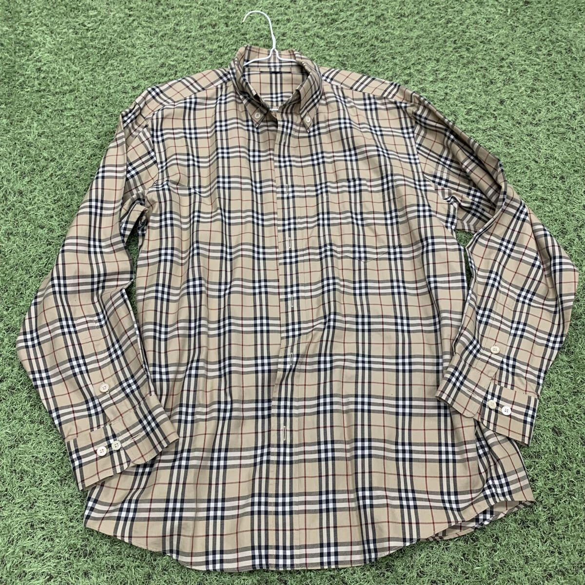 ◎【売り切り】BURBERRY（バーバリー）ノバチェック 長袖シャツ（サイズLL）