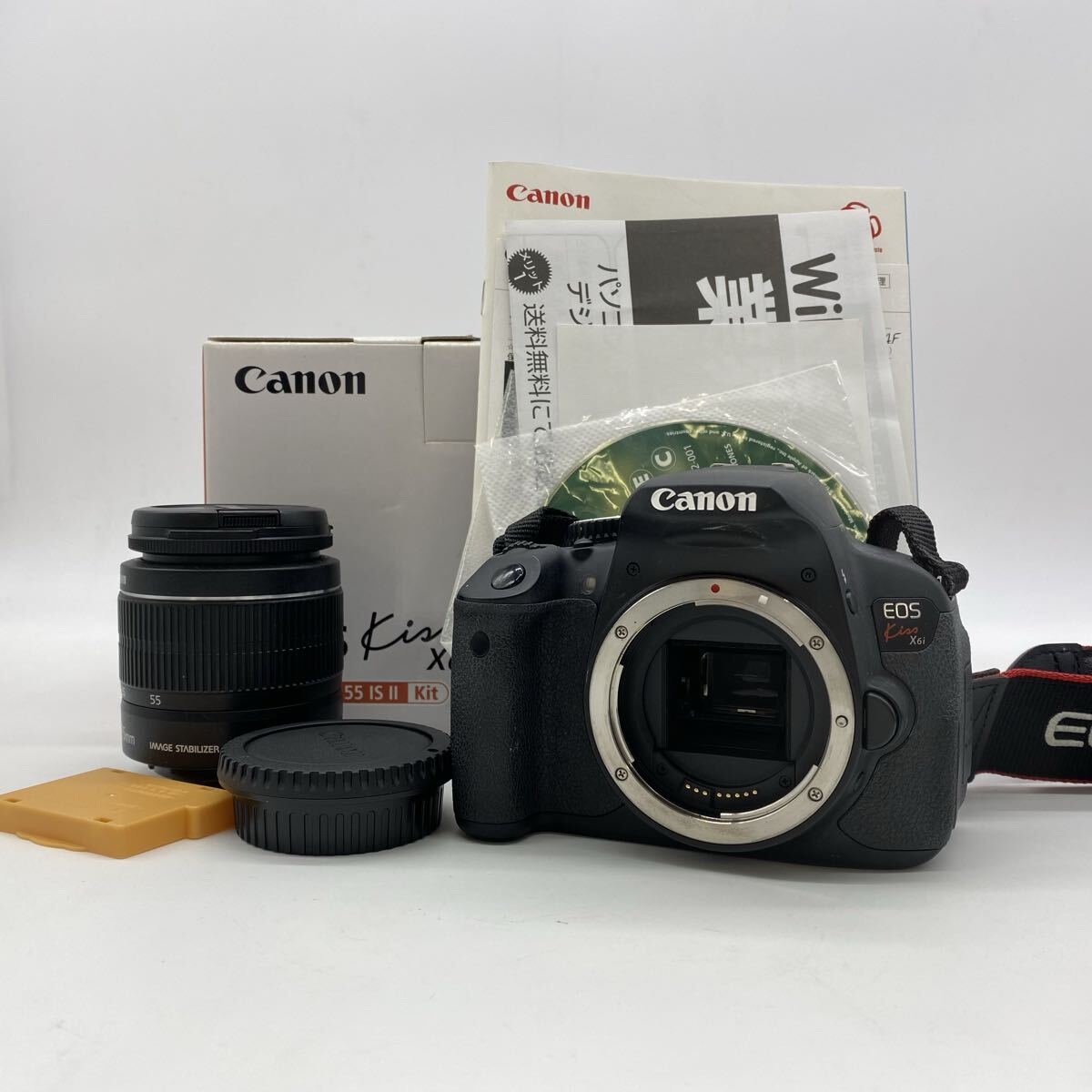 ◇【売り切り】Canon/キャノン デジタル一眼レフカメラ EOS Kiss X6i Canon EF-S 18-55mm f/3.5-5.6 IS Ⅱ