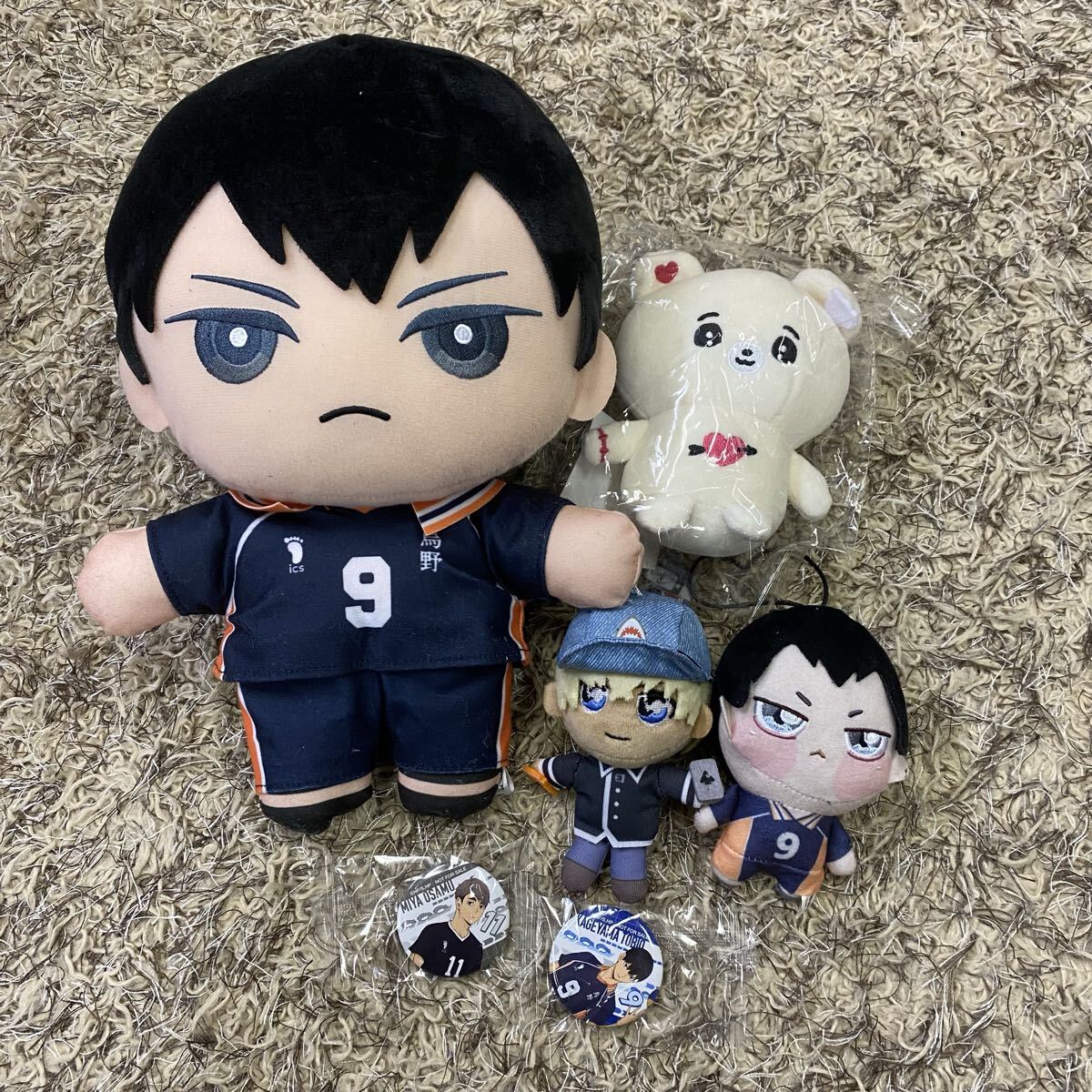 ＄＄【売り切り】ハイキュー その他 ぬいぐるみ6点まとめ売り！影山飛雄 ちゅきべあ コナン安室透など