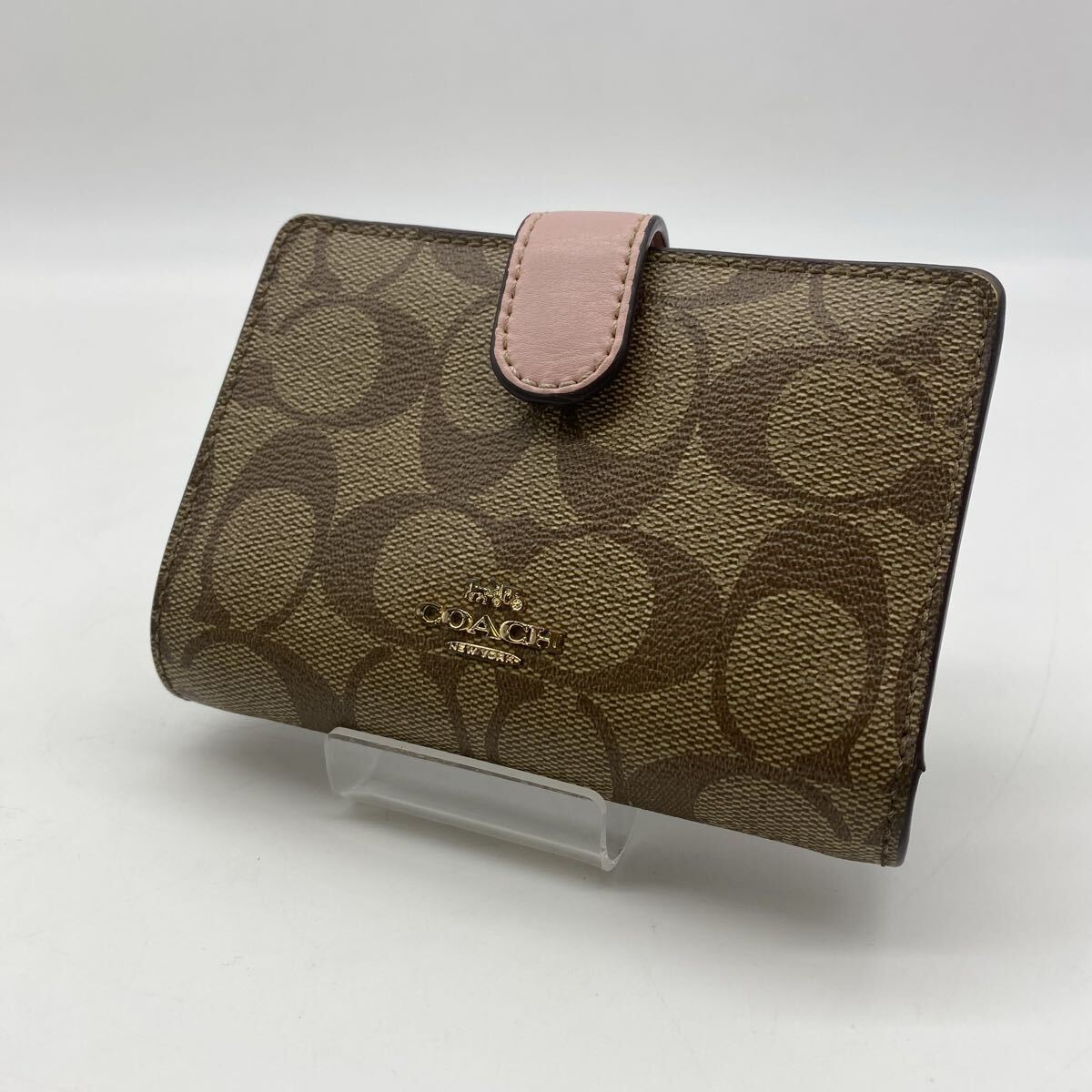 ●●【売り切り】COACH/コーチ シグネチャー 二つ折り財布