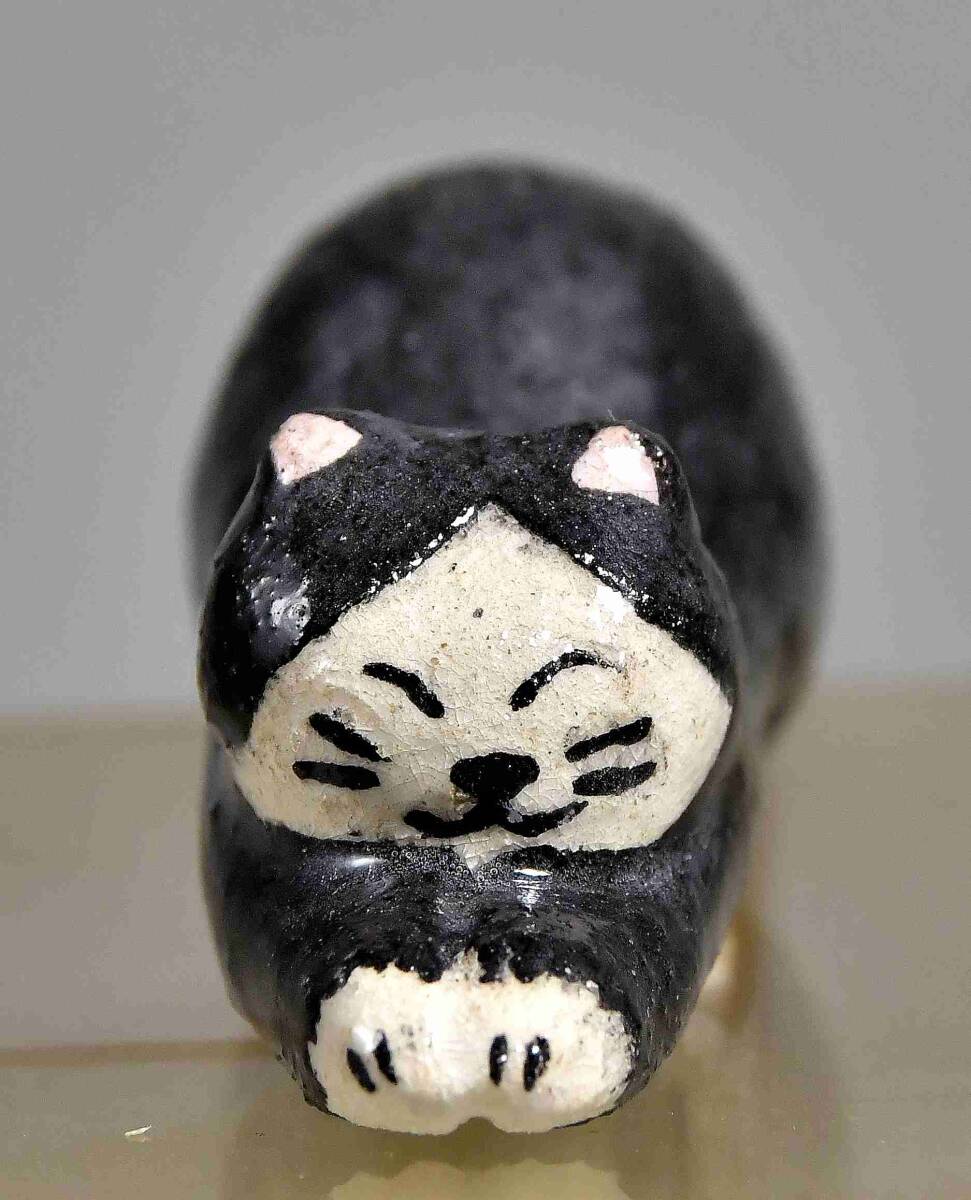 展示未使用品　特価処分　京都 吉村楽入 楽入工房　猫 箸置　