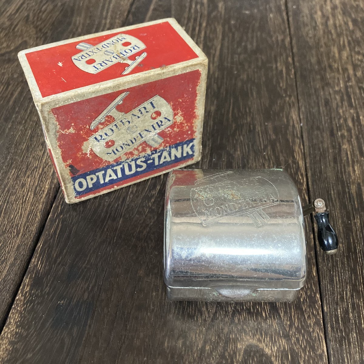 ROTBART MOND-EXTRA OPTATUS-TANK コレクション インテリア カミソリ刃研ぎ機 アンティーク
