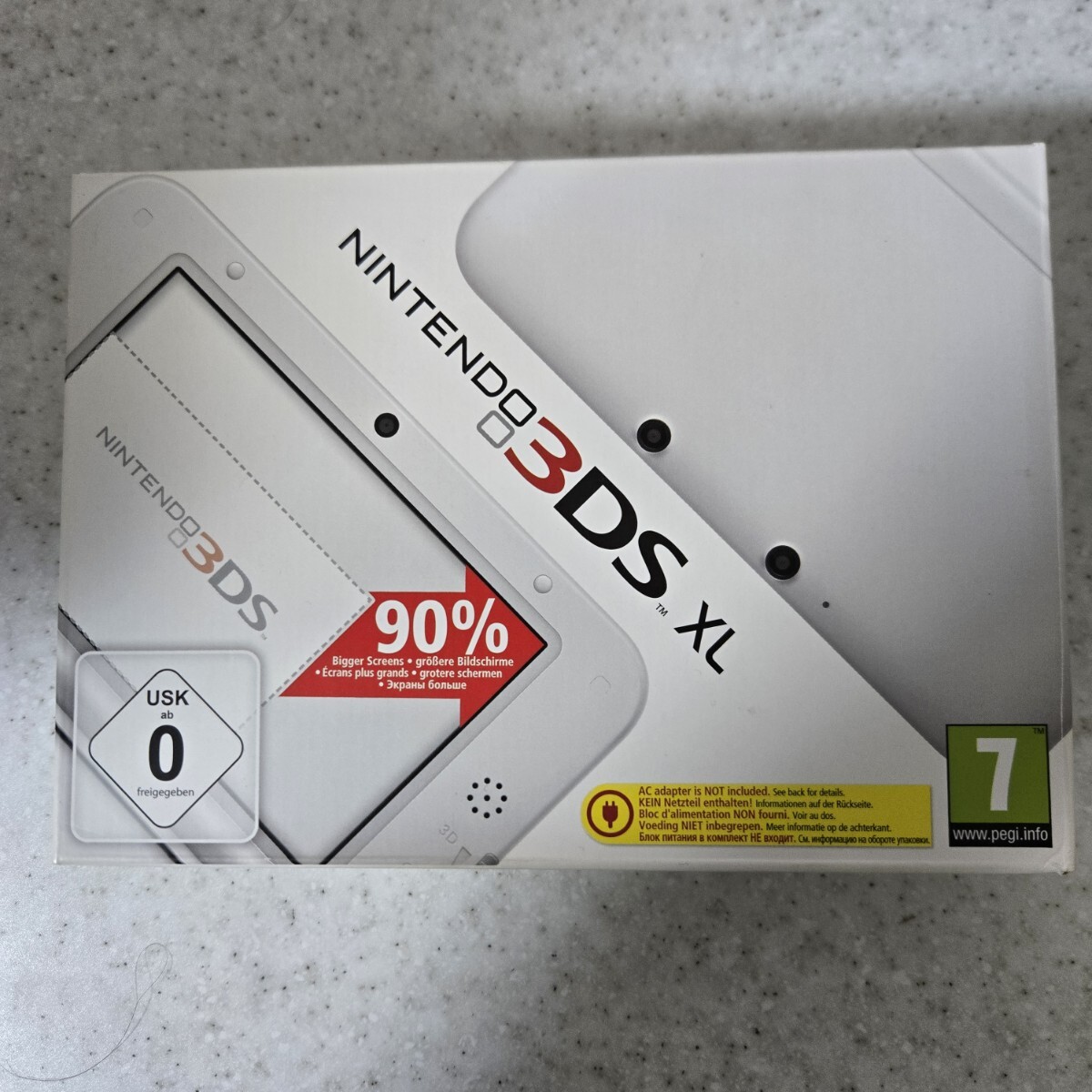 新品未使用 コレクター引退品 3DS XL LL 本体 ホワイト White EU版 任天堂 ニンテンドー3DS