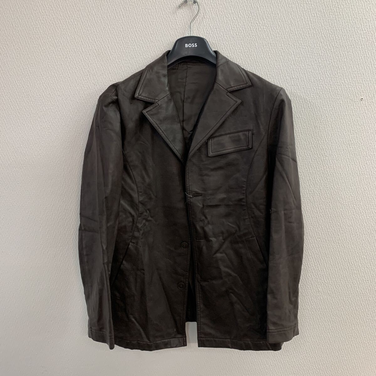 500 タケオキクチ TAKEO KIKUCHI レザージャケット ジャケット テーラードジャケット レザー 牛革