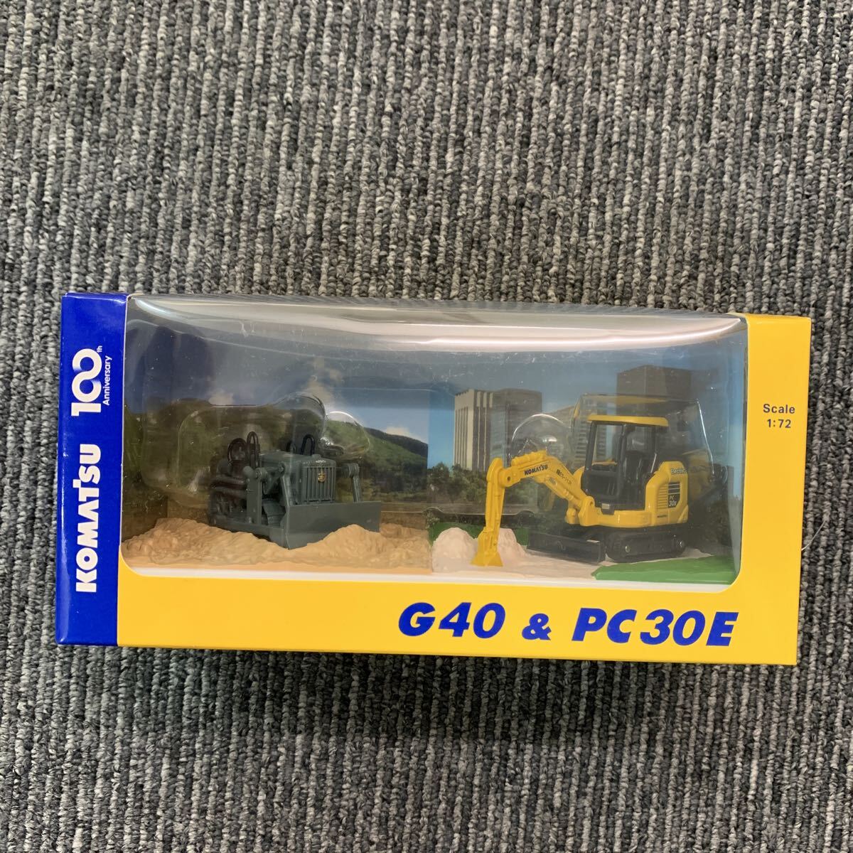 499 KOMATSU コマツ バッテリー式駆動ミニショベル G40 PC30E ミニショベル ブルドーザー コマツオリジナルミニチュア 建設機械ミニチュア