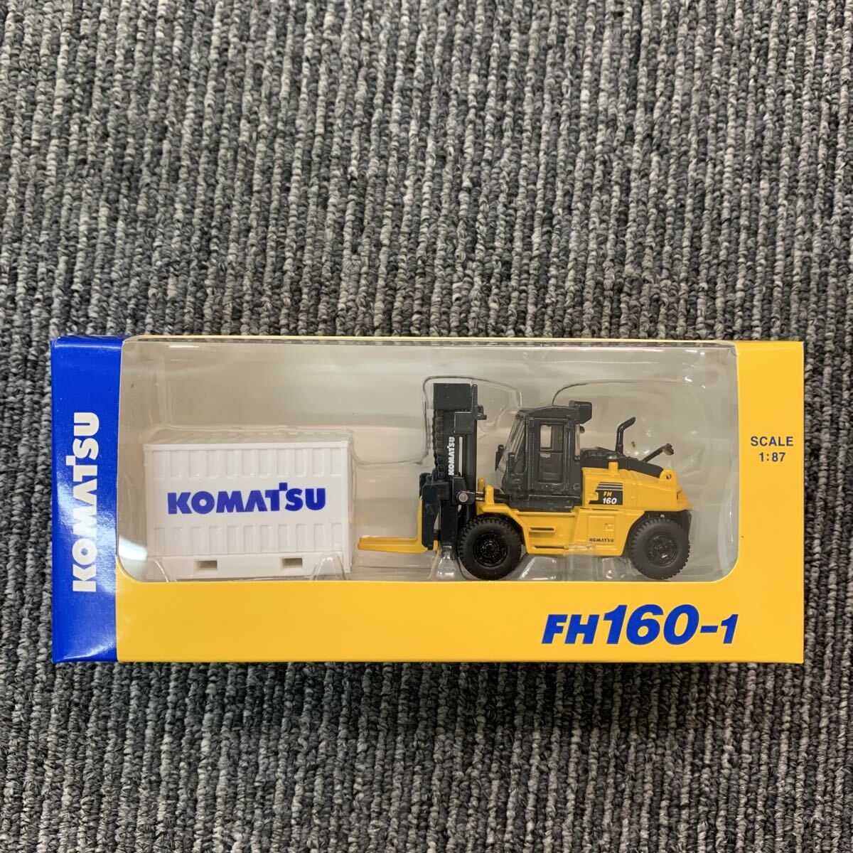 498 KOMATSU コマツ FH160-1 フォークリフト コマツオリジナルミニチュア ミニカー モーターグレーダー FORKLIFT
