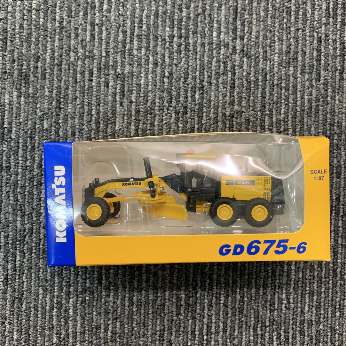 495 KOMATSU コマツ GD675-6 ミニカー コマツオリジナルミニチュア モーターグレーダー MOTOR GRADER ホイールローダー