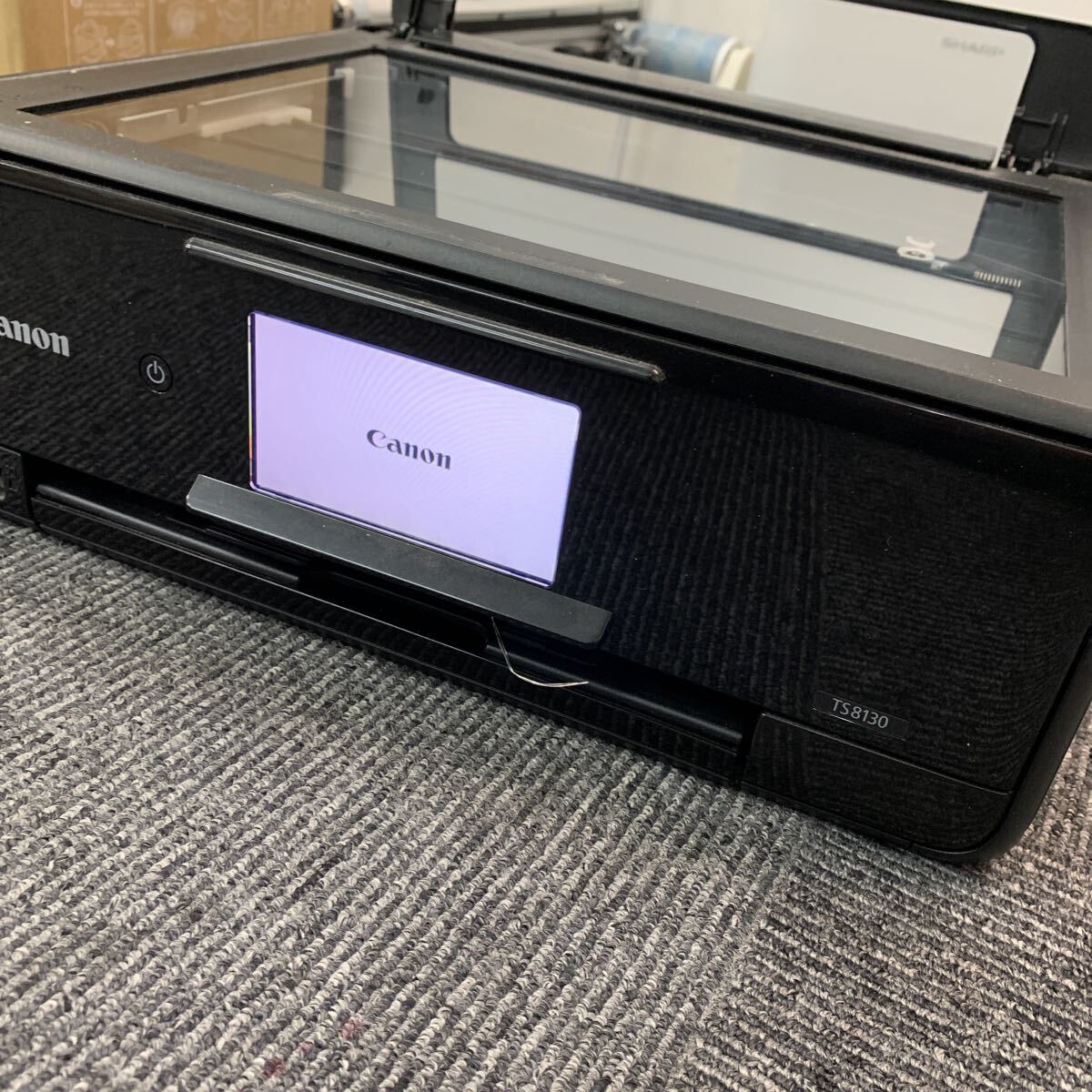 574 通電確認　Canon インクジェットプリンター キャノン プリンター 複合機 TS8130 ブラック