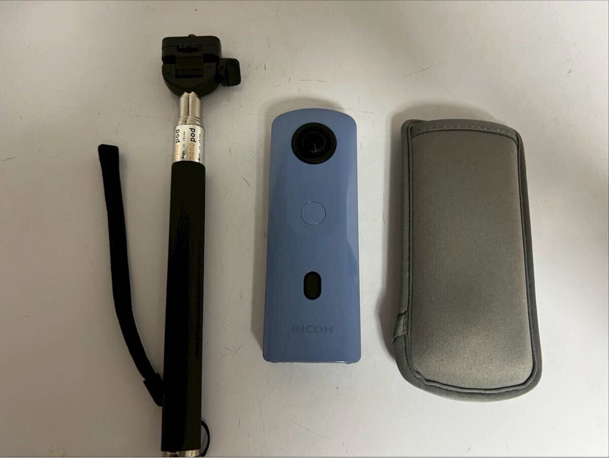 全天球カメラ THETA RICOH SC リコー ブルー シータ SC2 R03030