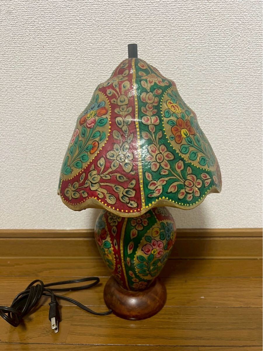 6606 キャメルランプ アンティーク テーブルランプ レトロ パキスタン インテリア ランプ 照明 ヴィンテージ テーブルライト