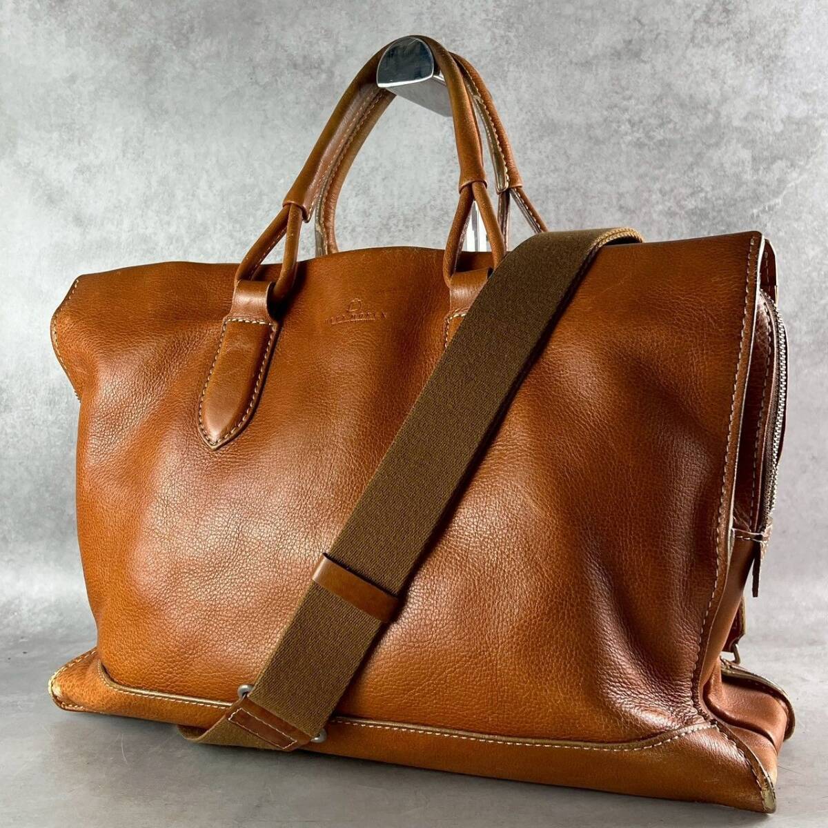 【多機能/ビジネス】deux moncx デュモンクス Samsonite サムソナイトメンズ 2way ショルダーバッグ ブリーフケース レザー 大容量 A4 PC