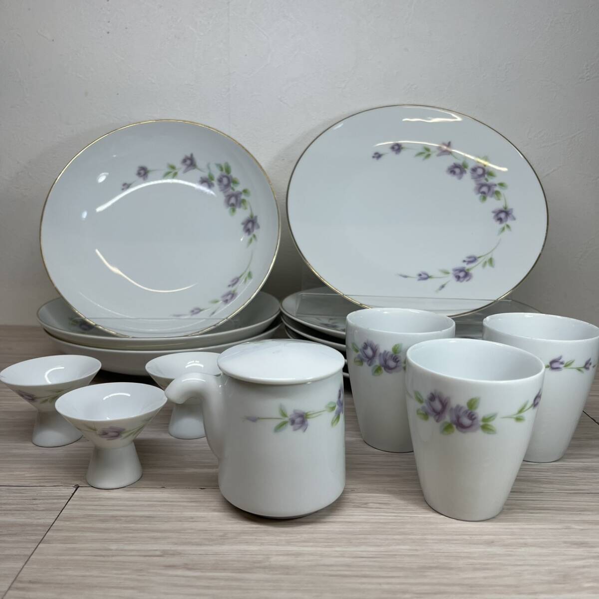 【MH-2818】未使用保管品 Noritake ノリタケ ファンタジー 日本陶器 おまとめ 湯み 醤油さし 高杯 スープ皿 平皿