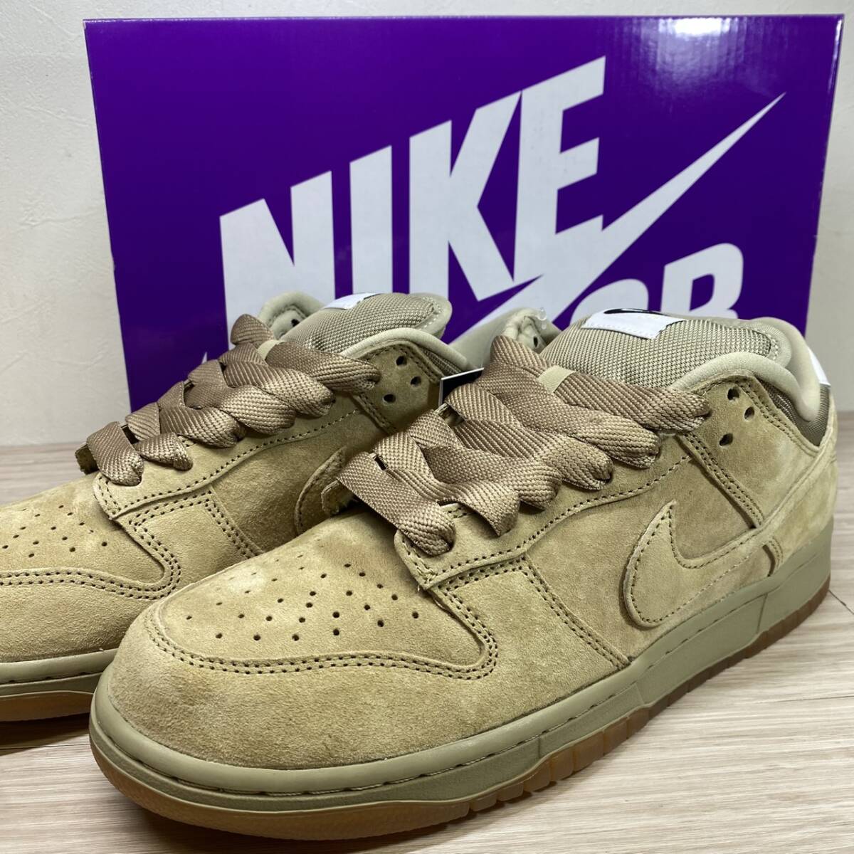 【MH-2850】未使用品 NIKE SB ナイキエスビー SB DUNK LOW PRO B ダンク プロ ローカットスニーカー ベージュ 28cm HJ0367-200