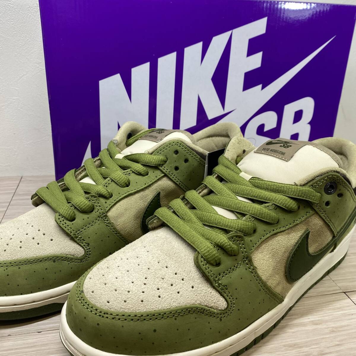 【MH-2852】未使用品 NIKE ナイキ スニーカー DUNK LOW Yuto Horigome HF8022-300 グリーン 28cm 堀米雄斗