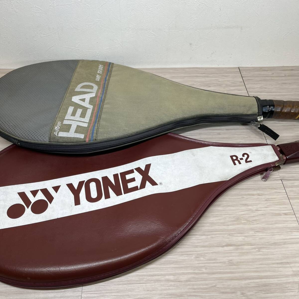 【MH-2835】中古品 テニスラケット HEAD AMY TX001 YONEX R-2 硬式 ２本おまとめ 