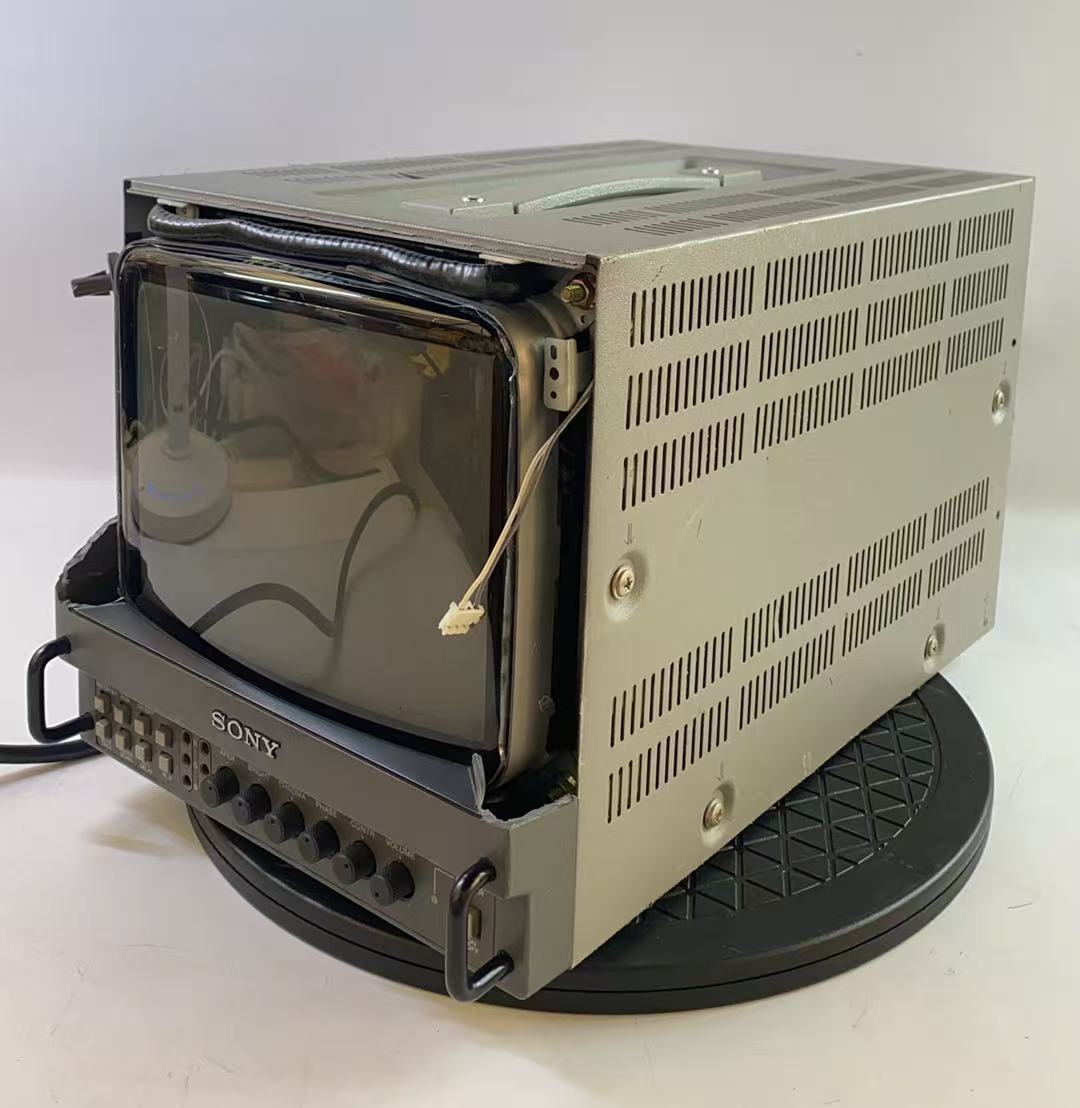 SONY PVM-9042Q 9インチ カラー ブラウン管 ビデオモニター トリニトロン 業務用 ソニー 映像機器 レトロ 通電OK ジャンク