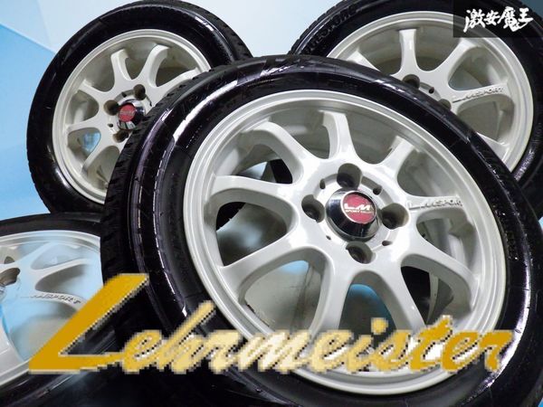 【歪み無し】 レアマイスター LMスポーツ 14インチ 4.5J +45 4穴 PCD100 ホイール 4本 ワゴンR ムーヴ ライフ 軽自動車に カスタム ★