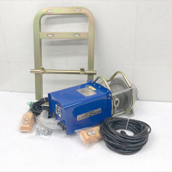E3901NU 【未使用品】ハイパワーZNウインチ ユニパー UP711ZN 20年製 ユニパー瓦揚げ機用ウインチ工具