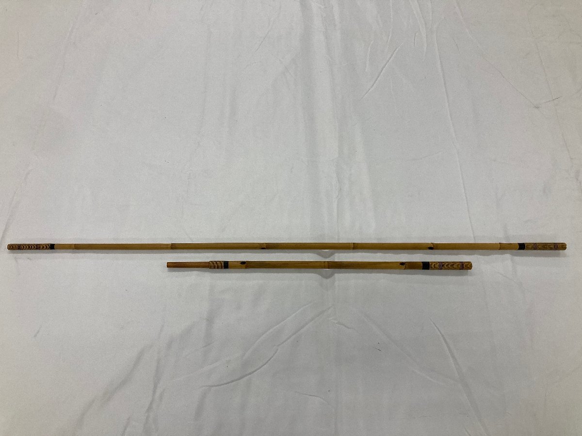 【1-4-9377】心道 竿掛 2本物 竹製 ヘラブナ竿掛 へらぶな 釣具