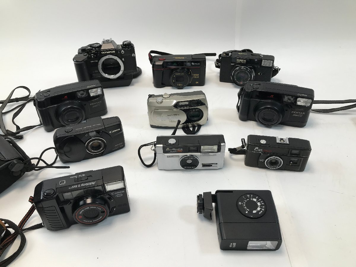【10-2-2882】フィルムカメラ まとめ ジャンク Canon PENTAX OLYMPUS FUJIFILM FUJICA KONICA