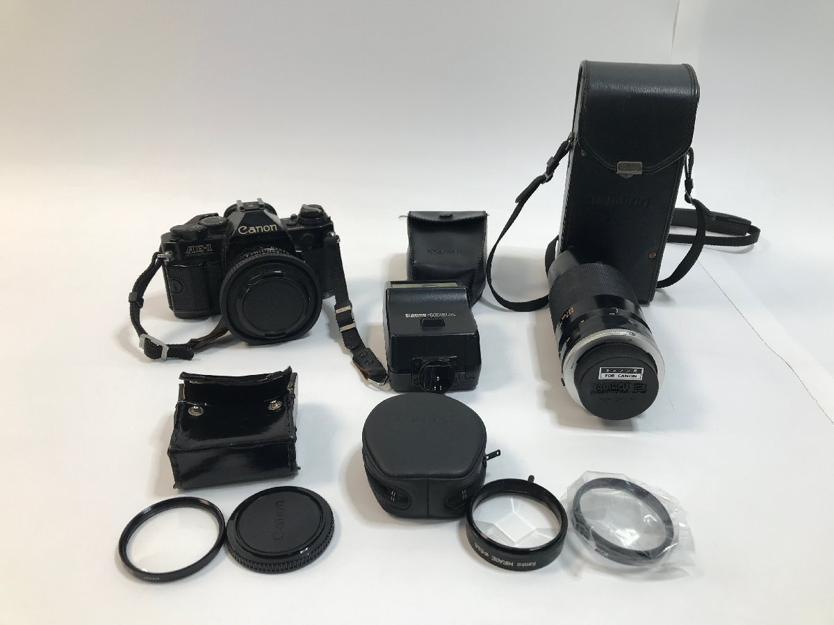 【7-5-8101】Canon AE-1 PROGRAM FD 50mm 1:1.8 TAMRON 80-210mm 188A セット 動作未確認