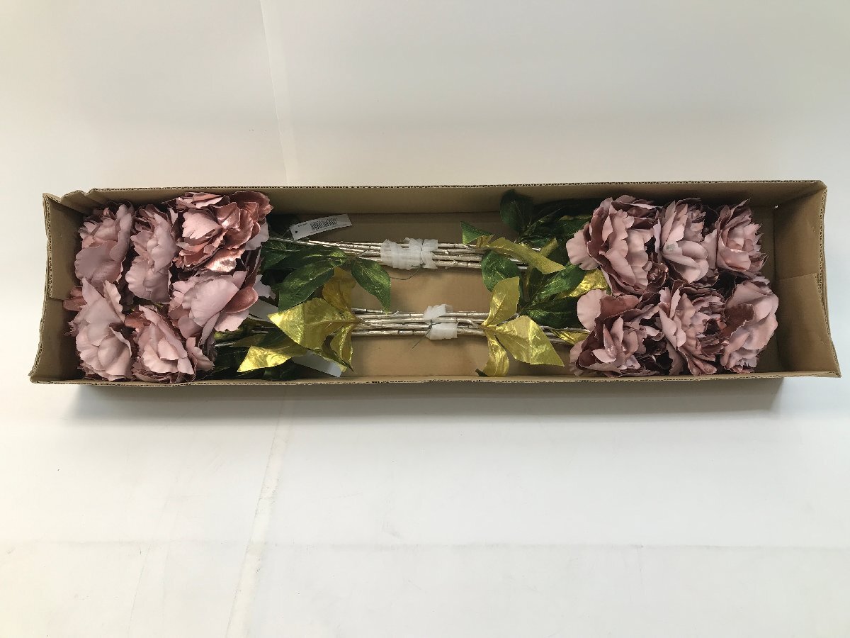 【S10-4-4650】LEONARDO レオナルド Ornare Floare decorativa Rose 70 cm 071102 造花 ローズ バラ ピンク色
