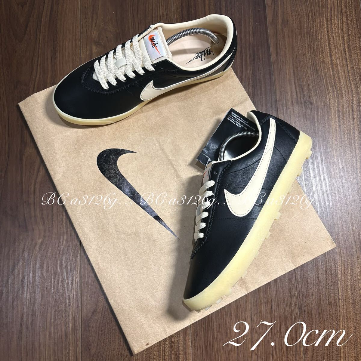 新品 NIKE 本革 ASTROGRABBER US10 27.0cm ナイキ アストログラバー レザー 筆記体ロゴ 短期間生産モデル 復刻 ヴィンテージ II1259-001