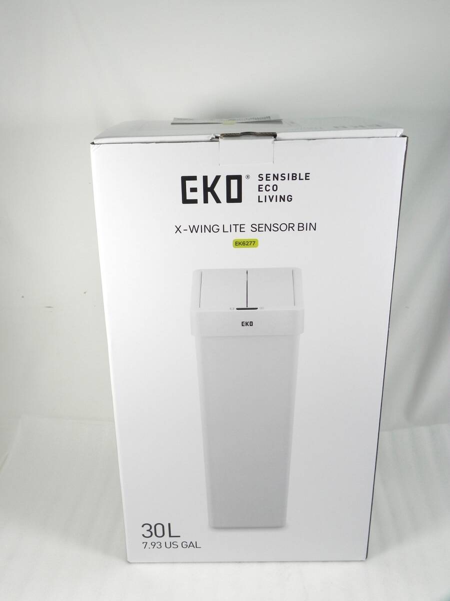 [R7049]☆未使用★EKO エックスウィング ライト センサービン 30L 自動開閉 EK6277 保証書付 センサー付ゴミ箱