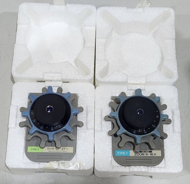 [現状品] MINOLTA ミノルタ MSシリーズ マイクロフィルムスキャナー用 ズームレンズユニット Type 1 ZOOM 9-16x Type 2 ZOOM 13-27x