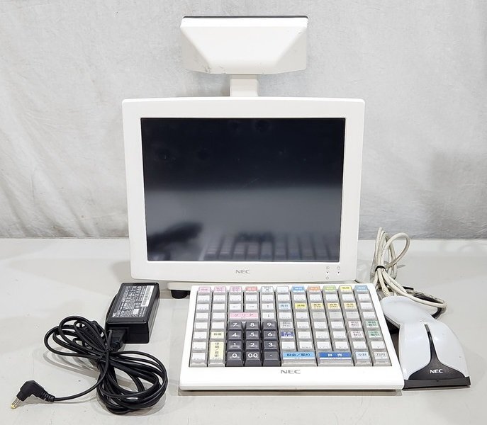 [現状品] NEC POSターミナル タッチパネル PWPX911W12 + キーボード PWPX232W03 WindowsXPベースOS