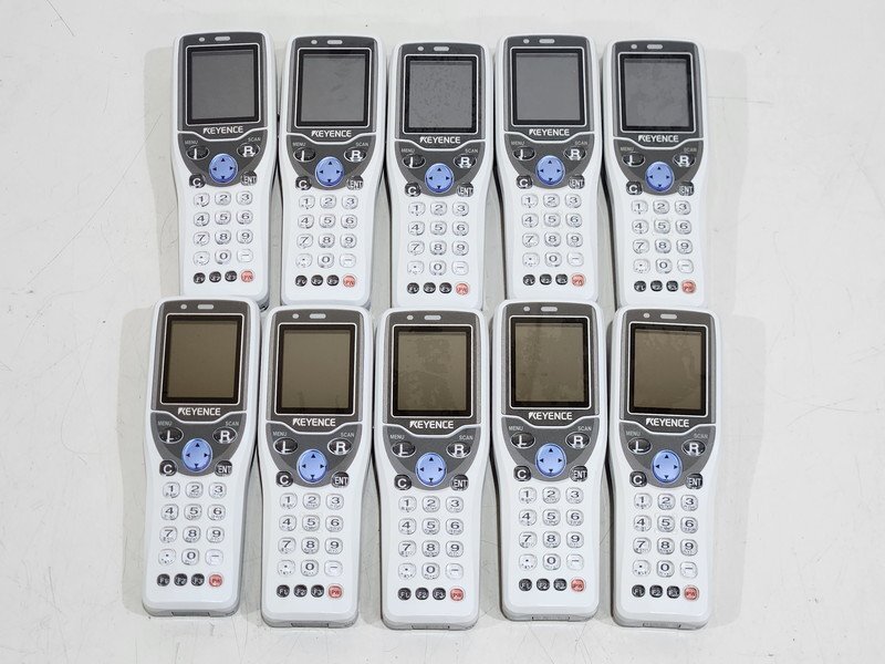 [現状品] Keyence ハンディターミナル BT-600 バッテリー付 10台セット 初期化済み