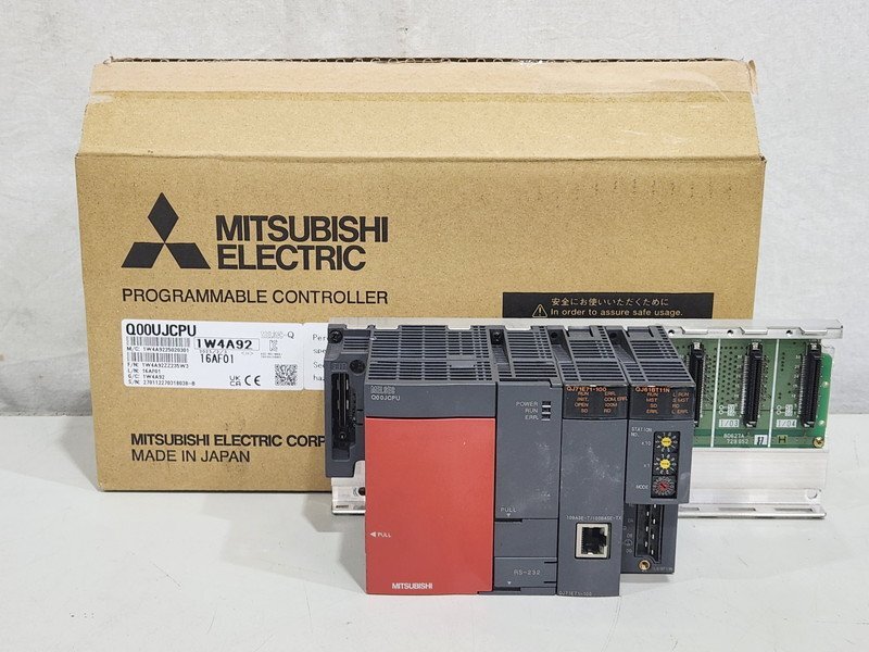 [現状品] MITSUBISHI 三菱電機 シーケンサ MELSEC-Q CPUユニット 他 Q00JCPU QJ71E71-100 QJ61BT11N (1)