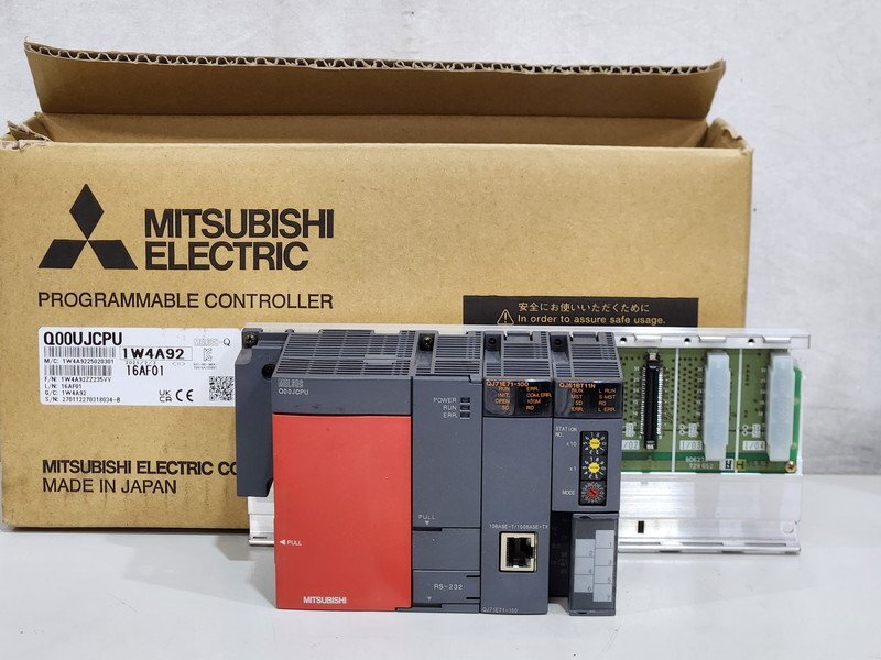 [現状品] MITSUBISHI 三菱電機 シーケンサ MELSEC-Q CPUユニット 他 Q00JCPU QJ71E71-100 QJ61BT11N (2)