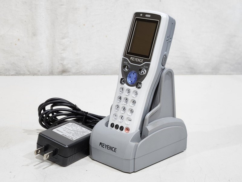 【送料無料】 Keyence ハンディターミナル BT-600 充電機能付通信ユニット BT-UC6U 1台セット 初期化済み 現状品