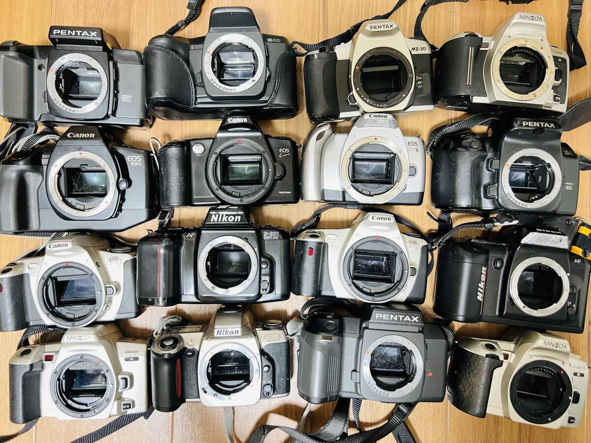 計16点 フィルム一眼レフカメラ まとめ売り 動作未確認 CANON NIKON PENTAX 等 ニコン キャノン キヤノン 大量出品 ジャンク 在庫処分