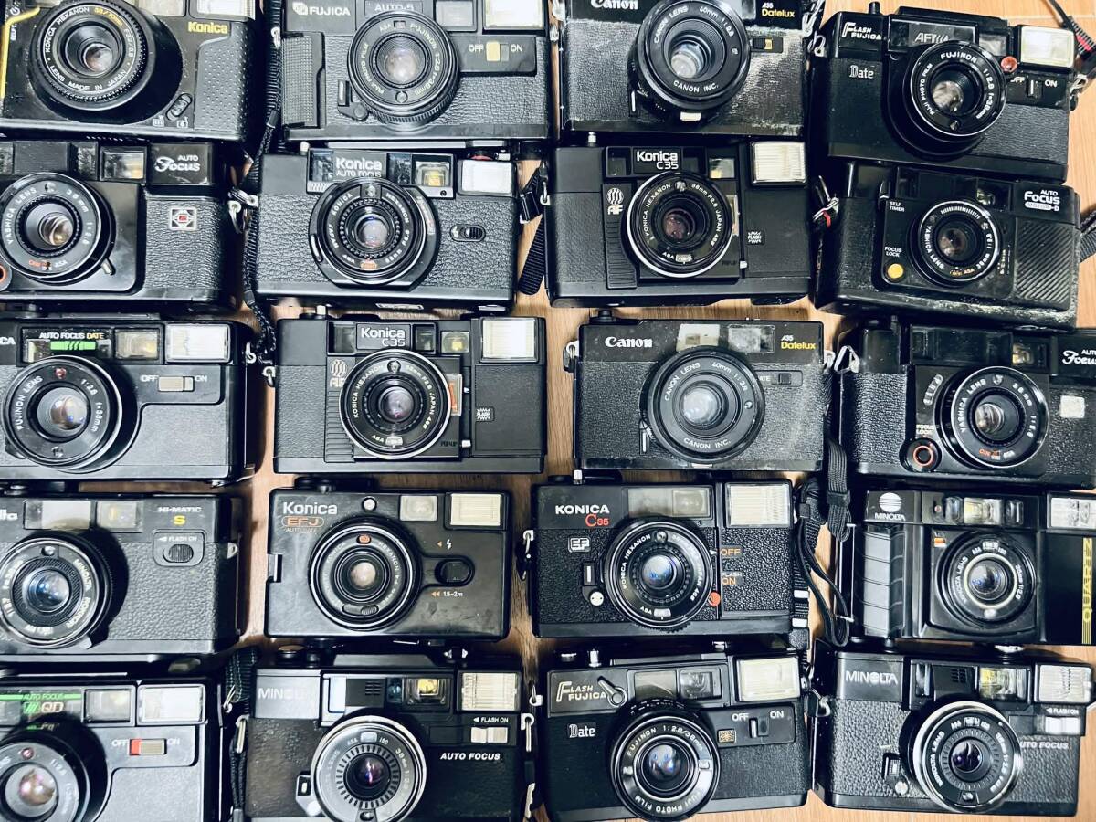 計20点 Konica C35 Konica EFJ 等 まとめ売り コンパクトフィルムカメラ 大量出品 動作未確認