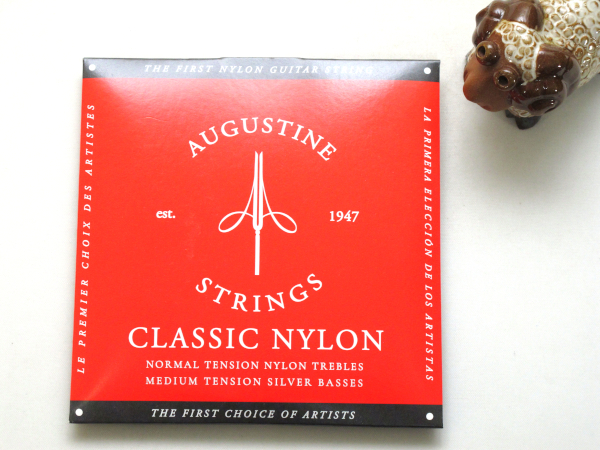[新品・追跡便] AUGUSTINE クラシックギター弦 Classic/Red オーガスチン レッド赤　1弦～6弦セット