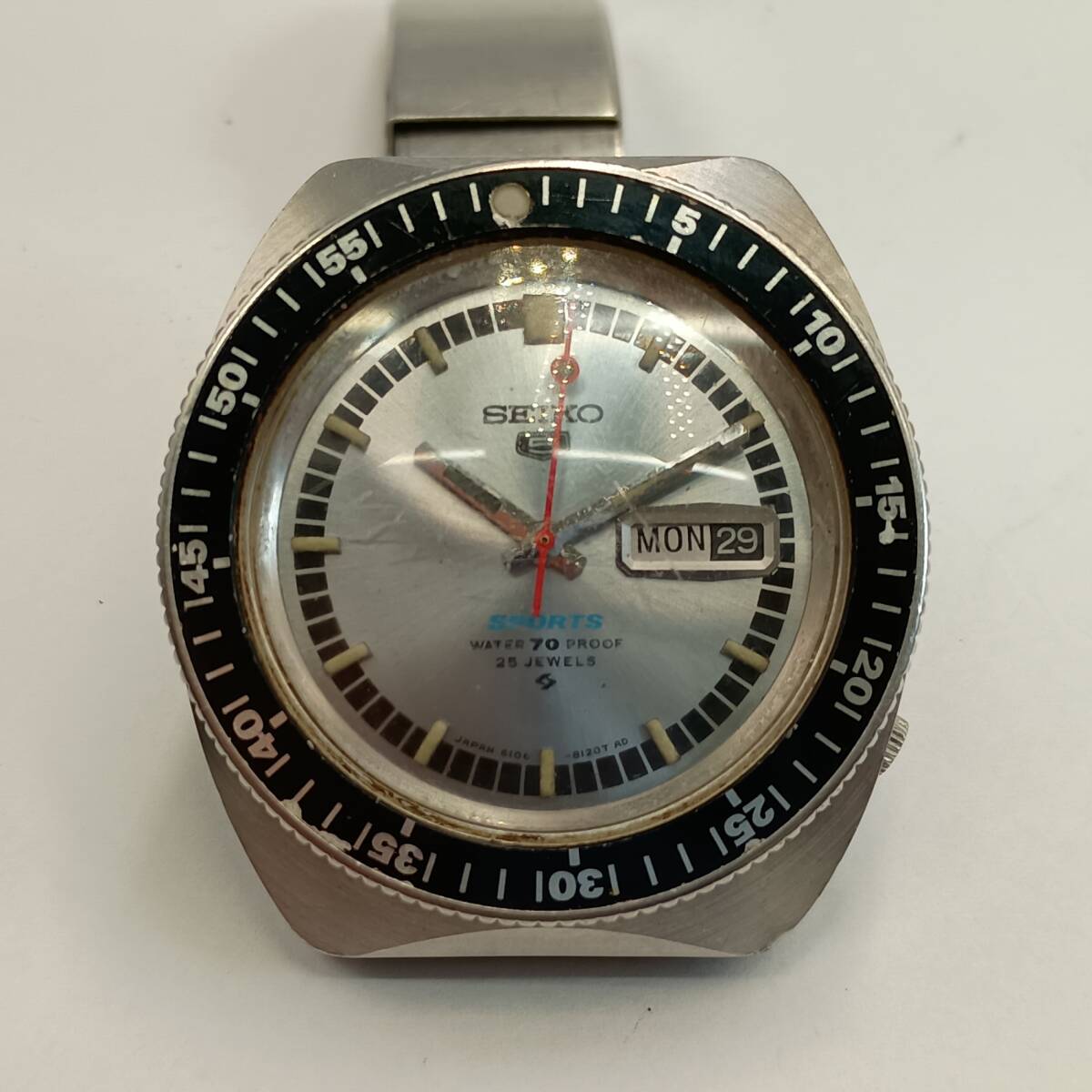 SEIKO セイコー 5 SPORTS メンズ腕時計 25石 25JEWELS 6106-8120 ジャンク #16427