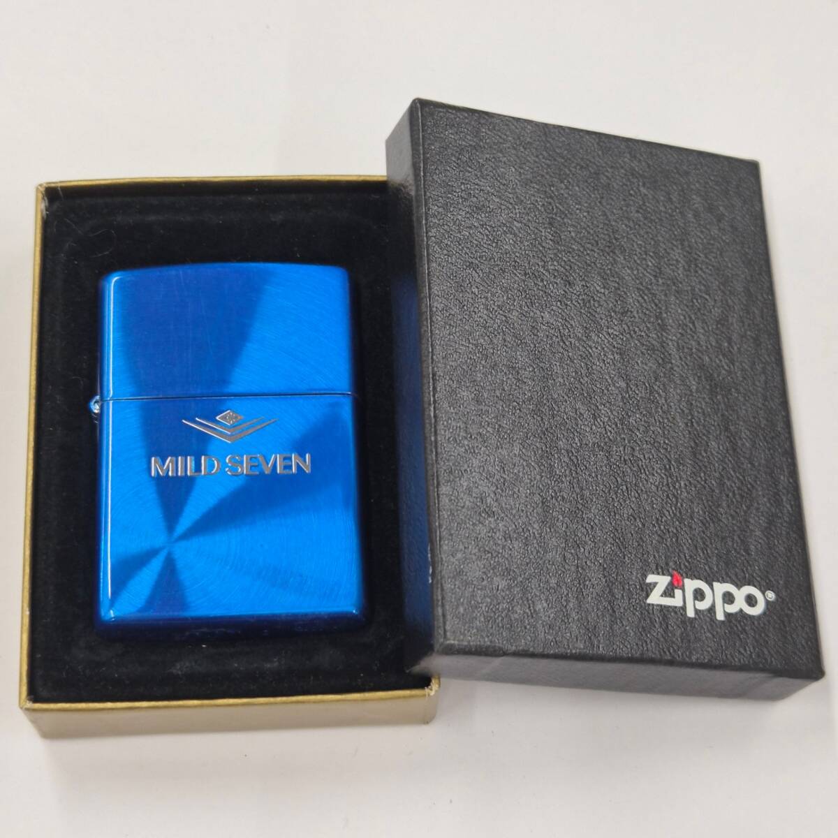 zippo ライター マイルドセブン 着火未確認 ジャンク MILD SEVEN 喫煙具 オイルライター タバコメーカー メビウス #17322⑨