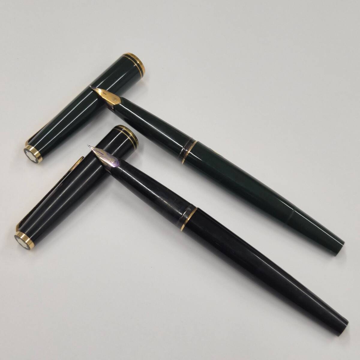 585刻印有り モンブラン 万年筆 2本 Montblanc ペン先585 筆記未確認 ジャンク #17368⑨