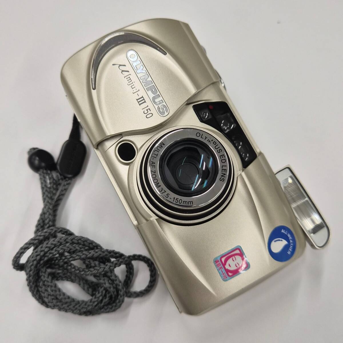 オリンパス OLYMPUS ミュー Ⅲ シャッターOK μ-III 150 フィルムカメラ レトロ 通電確認済み ジャンク 動作未確認 #8042