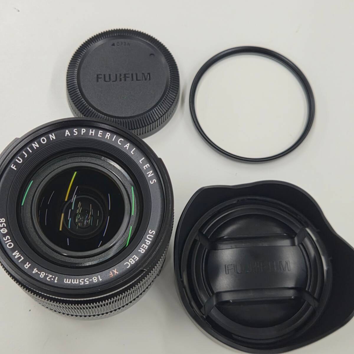 富士フィルムカメラレンズ SUPER EBC XF 18-55mm 1:2.8-4 R LM OIS フジノンアスフェリカル ジャンク 動作未確認 FUJIFILM #49086