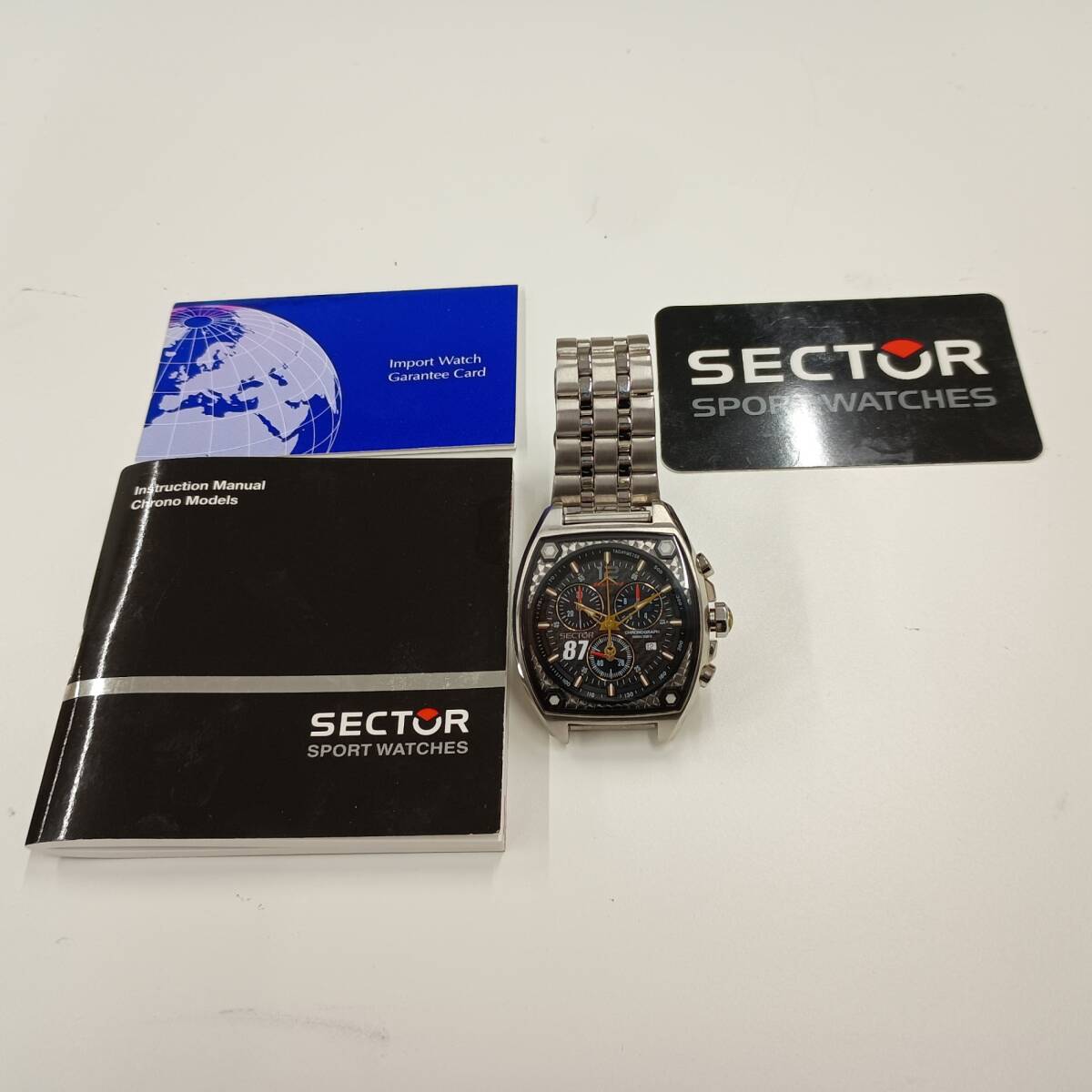 SECTOR クウォーツ メンズ腕時計 セクター500 ランボルギーニRG-1コラボモデル 035-61733 ジャンク #25985